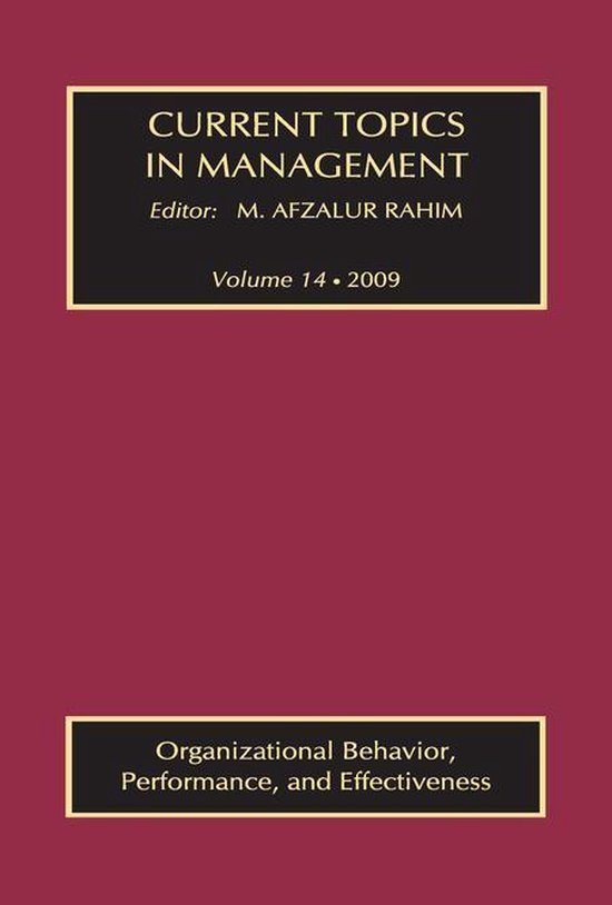 Current Topics in Management - cover