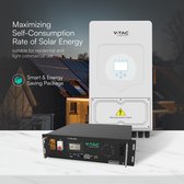 V-TAC Hybride omvormers voor zonne-energie - enkelfasig - wit - 5 jaar - IP65