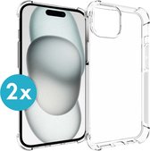 iMoshion Shockproof Hoesje Duopack Geschikt voor iPhone 15 - Transparant
