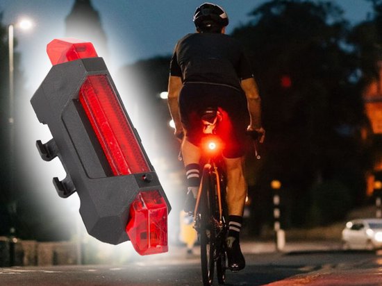 Fietsverlichtingsset Voorlicht en Achterlicht LED koplamp Fietsverlichting — afbeelding 2