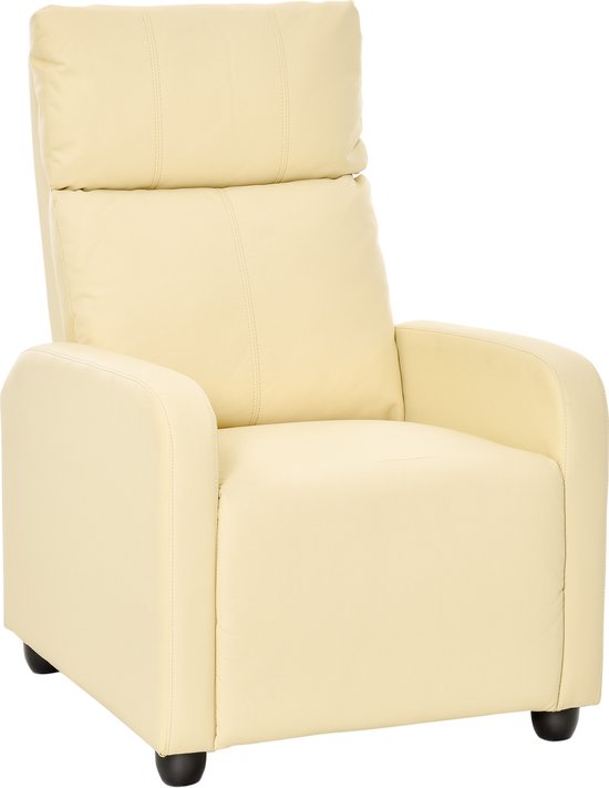 HOMCOM Relaxstoel ruststoel stoel tv-stoel met ligfunctie kunstleer 2 kleuren NI-QRTT-FESQ