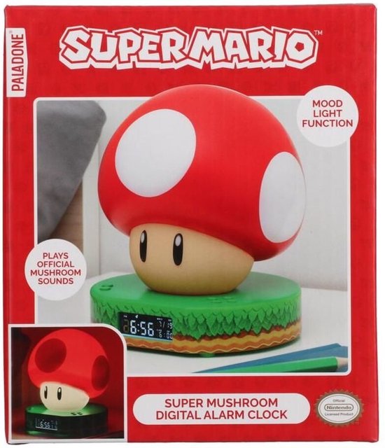 Paladone Nintendo Super Mario Bros Super Mushroom Wekker