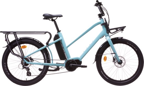Villette Beraud, longtail, midmotor, e-bike, 7sp, 13Ah, blauw
