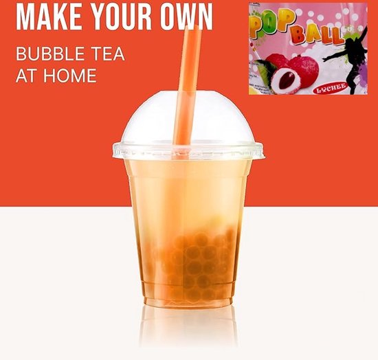 Damsouq® Pinshan Pop Balls (Bubble Tea balls) Lychee smaak 950 Gram Maak je... bol