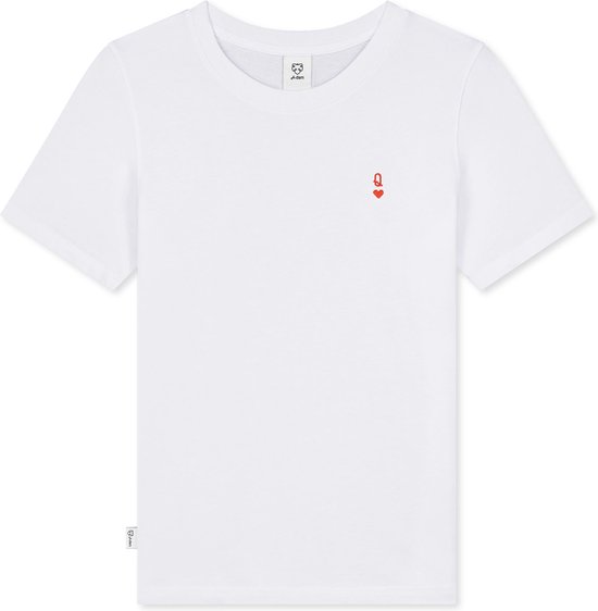 A-dam Quincy - T-shirt - Katoen - Korte Mouw - Dames - Wit - XL