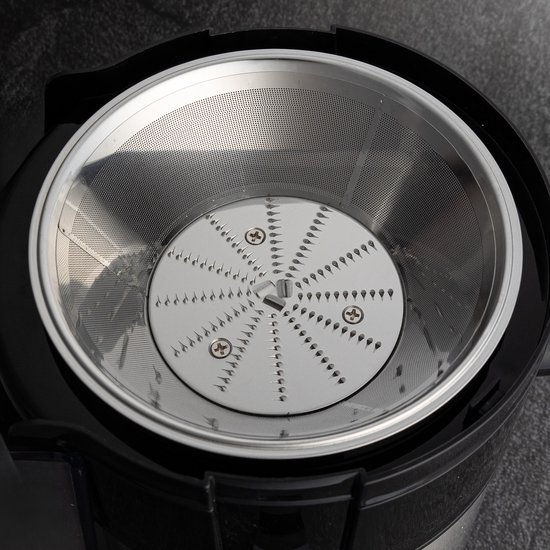 Royalty Line® PJ7611 Juicers - Sapcentrifuge voor Groenten & Fruit - Juicer Met 0.6 L Sapbeker en 1 Liter Pulpreservoir - 3 Snelheden - 600W - RVS / Zwart van Merkloos — afbeelding 4