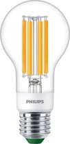 Philips MASTER LEDbulb Ultra Efficient E27 Peer Helder 4W 840lm - 827 Zeer Warm Wit | Dimbaar - Vervangt 60W