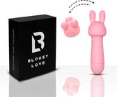 Bloosy Love® Lena Small Rabbit Vibrator met Clitoris Stimulator - Mini Vibrator - Sex Toys voor Koppels - Vibrators voor Vrouwen - Sex Toys voor Vrouwen - Vibrators - Sekspeeltjes - Toys - Clitoris stimulator - Oplaadbare Vibrator - Bullet vibrator
