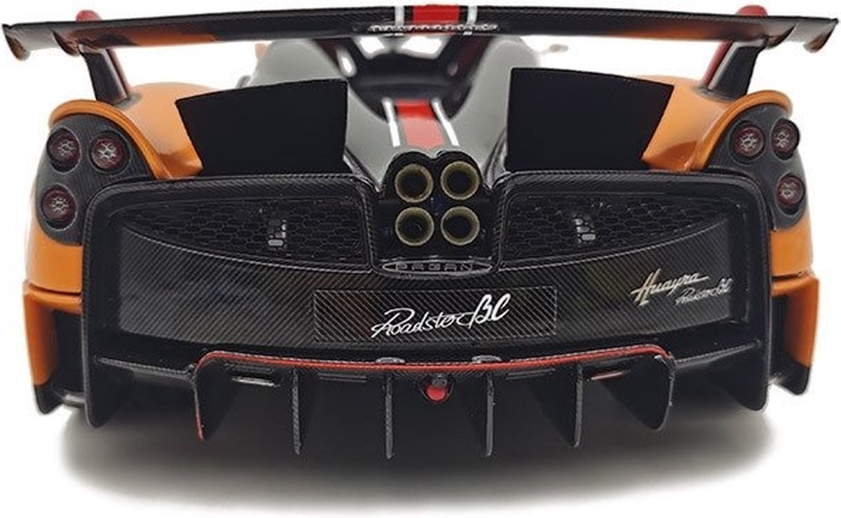 1/18 YY MODEL Pagani Huayra BC Roadster en Bleu Sur Carbone Base 30