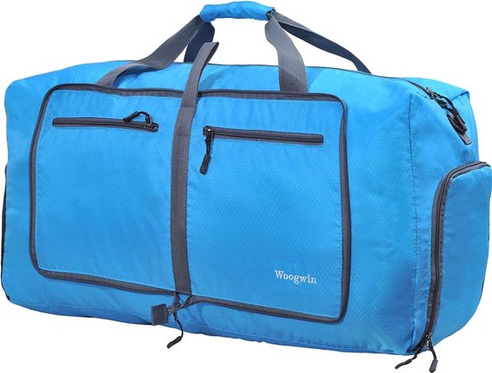 Reistas 60 liter grote opvouwbare sporttas voor heren en dames met schoenenvak bol