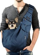 Velox Chiens Carrier - Sac de transport Chiens pour petit chien - Transporteur pour Chiens - Blauw