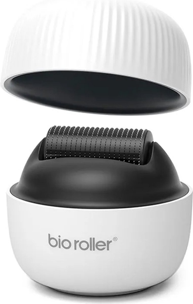Bio roller Dermaroller Microneedling Vernieuwde Dermaroller 1200 Naalden 1.0 mm Voor Huid Haar- en Baardgroei Dermarolling Derma stamp Baardroller Minoxidil Haargroei Baardgroei Dermarollers