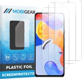 Mobigear Screenprotector geschikt voor Xiaomi Redmi Note 11 5G | Mobigear Screenprotector Folie - Case Friendly (3-Pack)