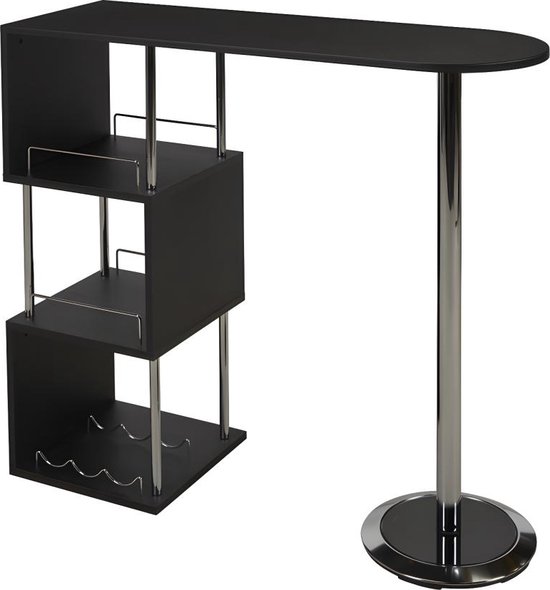 HAKU Möbel Kapstok chroom, wit, Massief hout, metaal - Maat: B 47 cm x H 109 cm x D 23 cm, Stijl: Modern