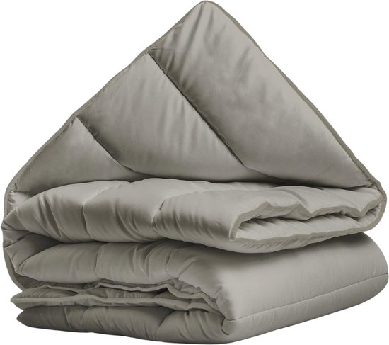 Sleeps Lazy Dekbed zonder overtrek Kaki Lits-Jumeaux 240x200cm - Anti Allergie Dekbed - Wasbaar dekbed - Bedrukt dekbed - All year zomerdekbed & winterdekbed