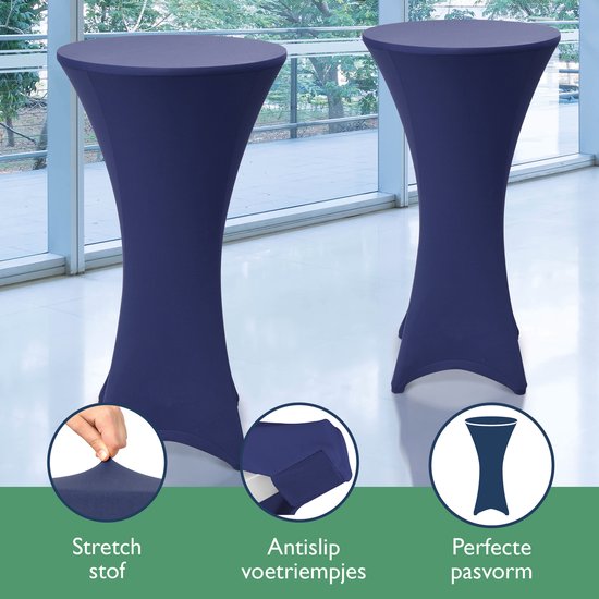 Beautissu Stella Hoes voor bistrotafel, 60-65 cm, 70-75 cm, 80-85 cm, elegante stretchhoes in vele tafelovertrek