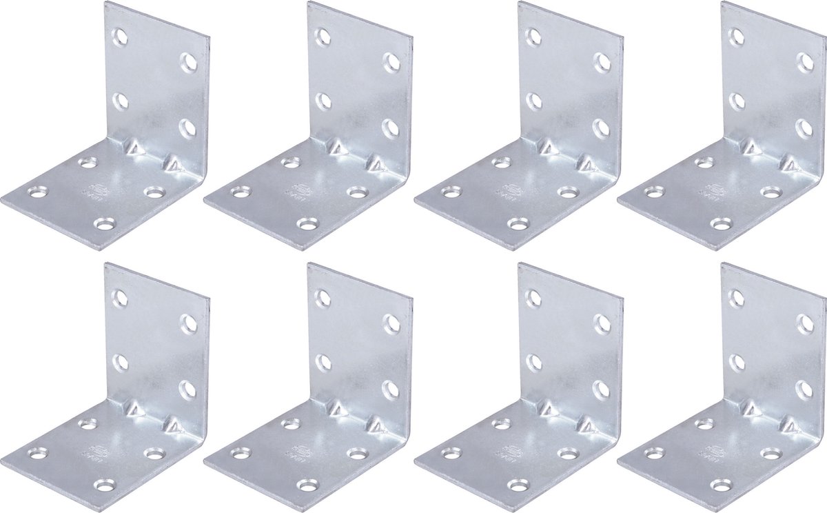 AMIG hoekankers/stoelhoeken - 32x - verzinkt staal - breedte 4cm - lengte 2 x 5cm