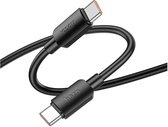 Hoco X96 100W Fast Charge PD USB-C naar USB-C Snellaad Kabel 1M Zwart