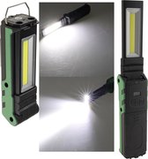 Chilitec LED-accu-werklamp waterdicht met magnetische houder 5W | Oplaadbaar met USB-kabel | Werkt ook als powerbank voor smartphone | Uitklapbare lamp | Met haak | Waterbestendig | 4500 K | 400 lumen | Verstelbare hoek | zaklamp | led werklicht