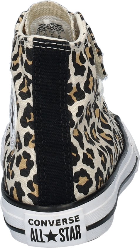 Converse Chuck Taylor All Star Easy On Leopard meisjes sneaker - Beige multi - Maat 33