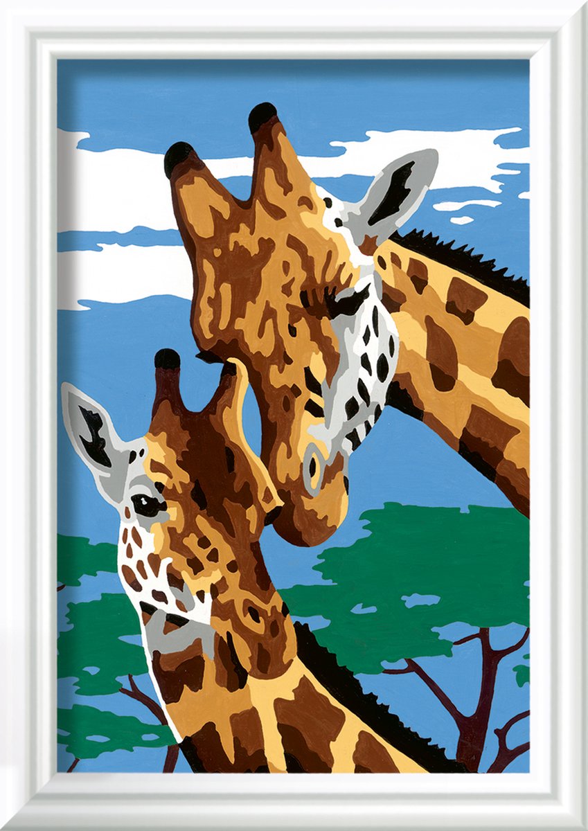 Ravensburger CreArt Cute Giraffes - Schilderen op nummer voor kinderen — afbeelding 2