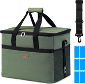 Sac isotherme Packaway à 4 couches - Sac à lunch 40 litres - Vert
