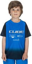 Cube Vertex X Actionteam Enduro-trui Met Korte Mouwen Blauw 2XS Jongen