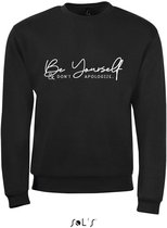 Sweatshirt 2-159 Be Yourself - Zwart, L