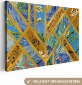 Canvas schilderij 150x100 cm - Wanddecoratie Kunst - Van Gogh - Oude meesters - Muurdecoratie woonkamer - Slaapkamer decoratie - Kamer accessoires - Schilderijen