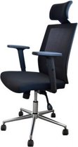 BRASQ OC400 Ergonomische Bureaustoel Zwart met Hoofdsteun - Bureaustoelen - Bureaustoelen voor Volwassenen - Gaming stoel 50 x 49 x 118 cm