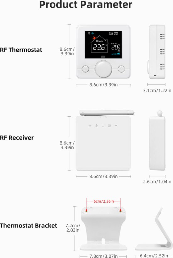 Temostat de ambient fara fir neprogrambail Computherm T30 RF