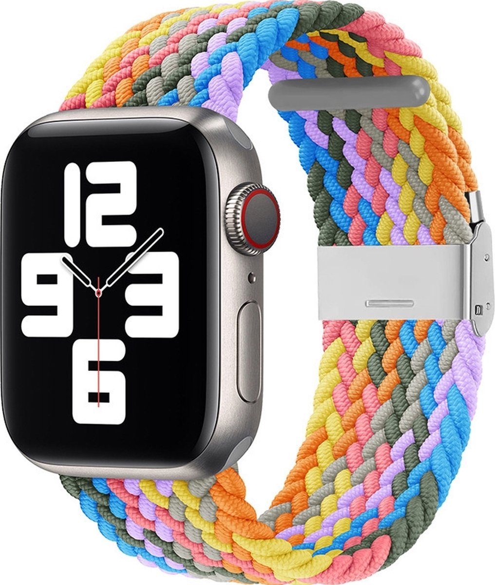 Mobigear Braided - Apple Watch Series 1 (42mm) Bandje Nylon Klemsluiting