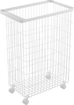 Bol.com Yamazaki Wasmand op Wielen - Tower - Wit aanbieding