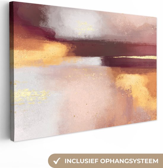 Peinture sur Toile Peinture - Abstrait - Pastel - 180x120 cm - Décoration murale XXL