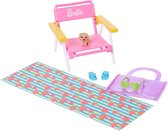 Barbie Huisdieren Speelset Assorti - Met strandstoel, hondje en strandlaken