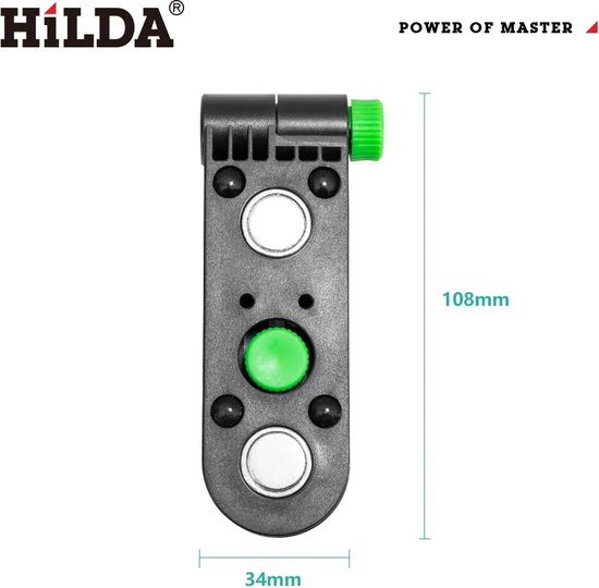 Hilda Mini Laser Level Wandbeugel Verstelbaar 180 ° Voor 1/4 