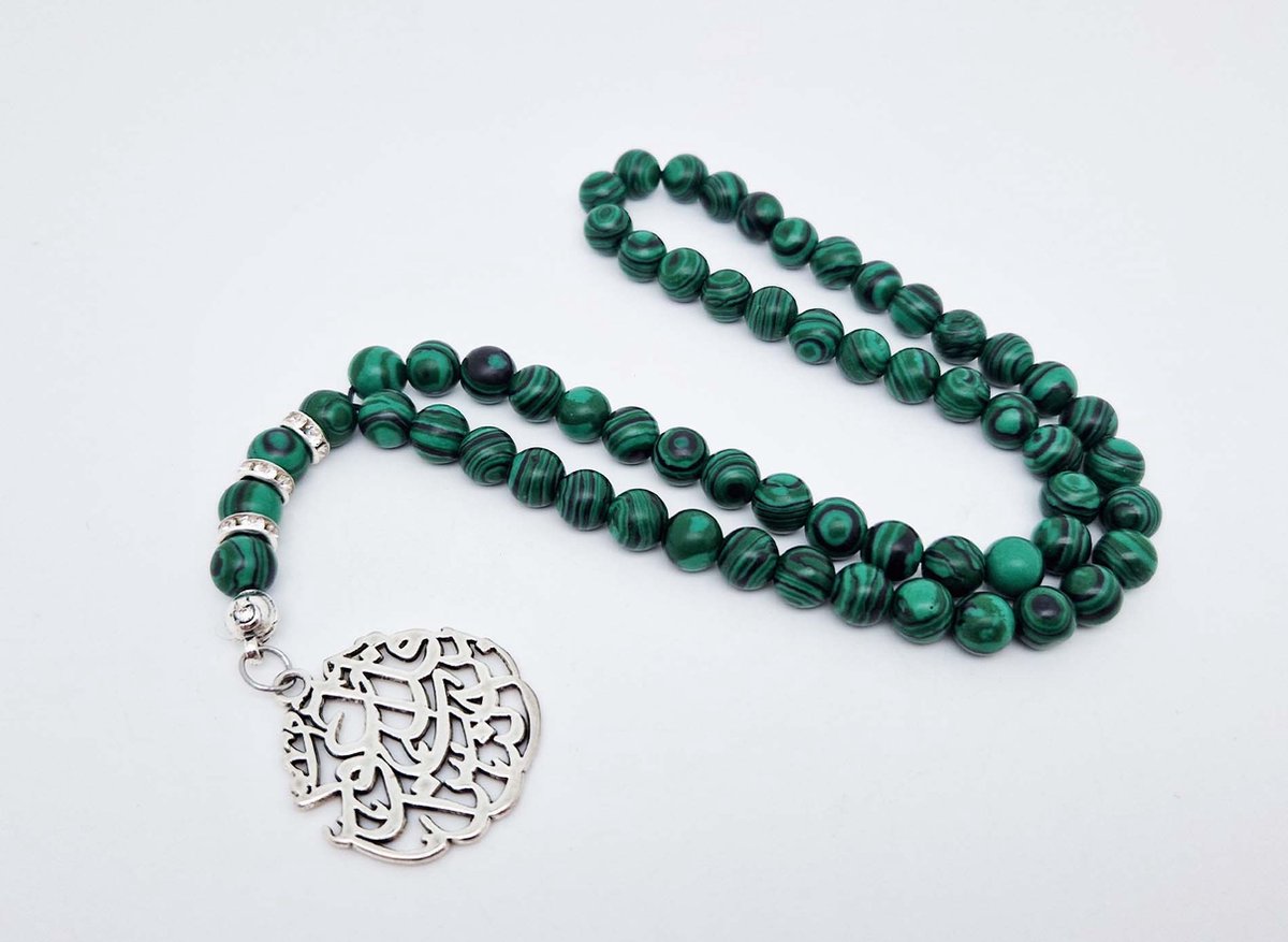 Handgemaakte Klassieke natuurstenen armband Groene kwartz  - 10 mm diameter van de