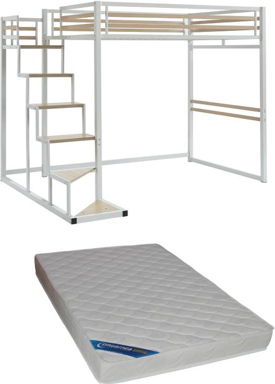 HAKU Möbel Kapstok chroom, wit, MDF, metaal - Maat: B 47 cm x H 109 cm x D 30 cm, Stijl: Modern