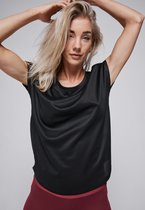 Redmax Sportshirt Dames - Sportkleding - Geschikt voor Fitness en Yoga - Dry Cool - Korte Mouw - Zwart - L