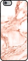 Smartphonica Telefoonhoesje voor iPhone 6/6s Plus marmer look - backcover marmer hoesje - Wit Rosé Goud / TPU / Back Cover geschikt voor Apple iPhone 6/6s Plus