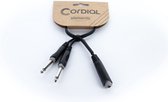 Cordial EY 0.3 GPP Y-Adapterkabel 0,3 m - Insert kabel