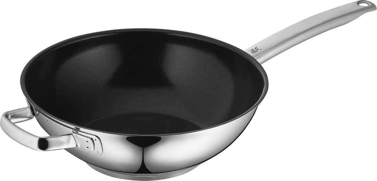 Durado wokpan inductie 28 cm, wok roestvrij staal gecoat, ovenvast
