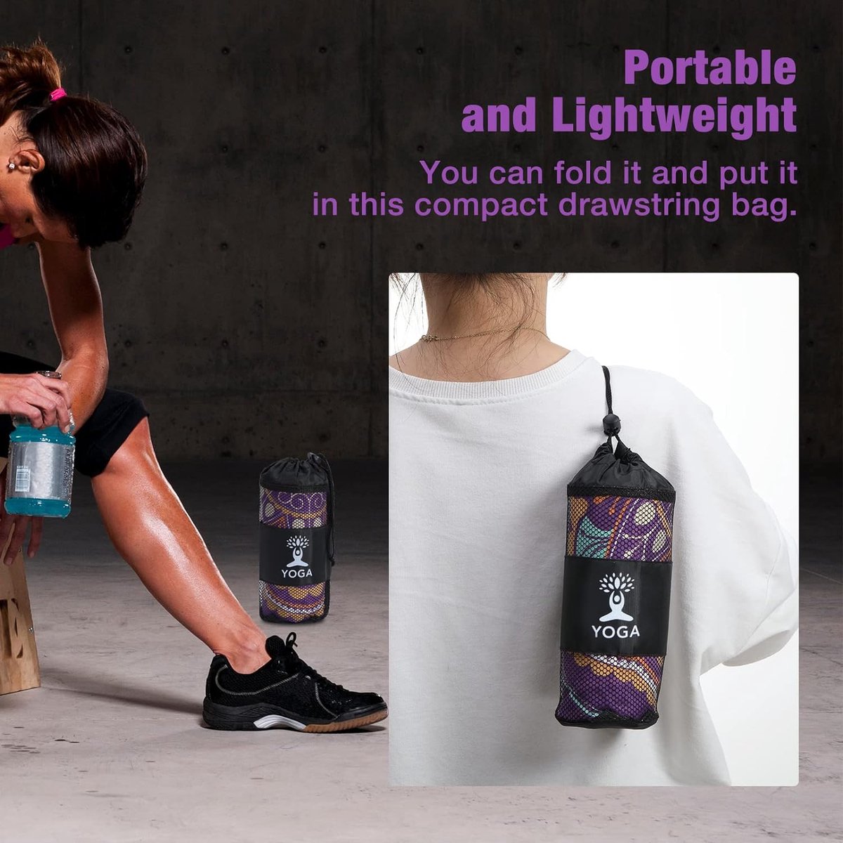 Antislip Yoga Handdoek - Perfect voor je Yogamat