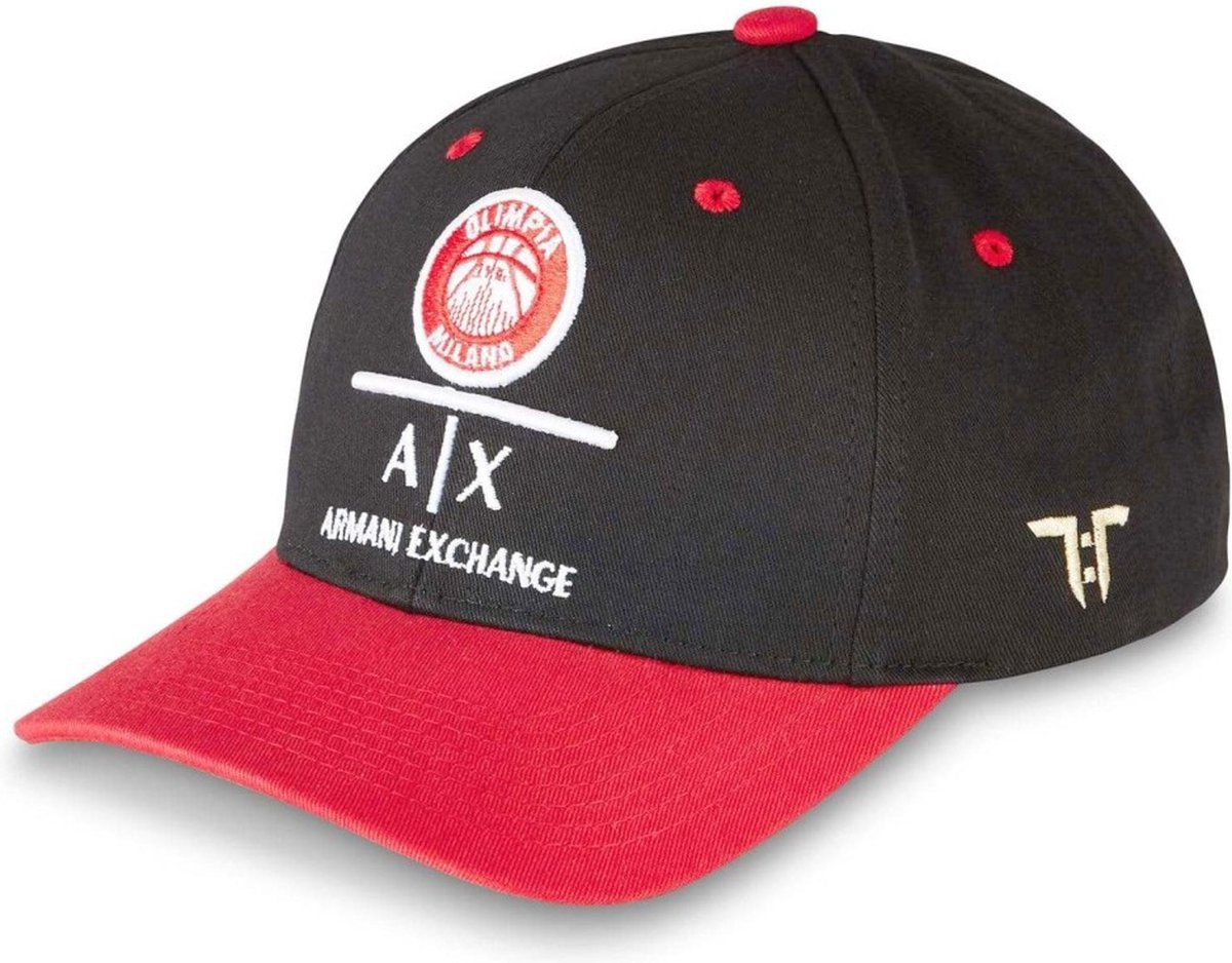 Tokyo Time - AX Olimpia Milano Snapback Pet - Zwart/Rood