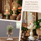 Bougeoir cage à oiseaux, bougeoirs Vintage , centres de table de bougies de mariage pour tables, chandelier en fer, Decor de Home , S+ L