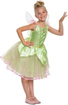 Smiffy's - Tinkerbell Costume - Disney Tinker Bell Deluxe Green Fairy - Girl - Green - Large - Déguisements - Déguisements