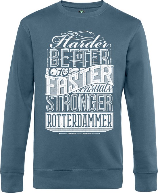 010 CASUALS ROTTERDAM SWEATER HARDER BETTER nordic blue