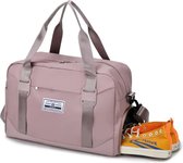 Sac de voyage EasyJet 45x36x20 - Capacité maximale - Avec pochette Smart pour valise - Sac Bagage à main 45 x 36 x 20 cm - Toujours libre à bord de l'avion EasyJet - Avec compartiment à chaussures et bandoulière amovible - Pink