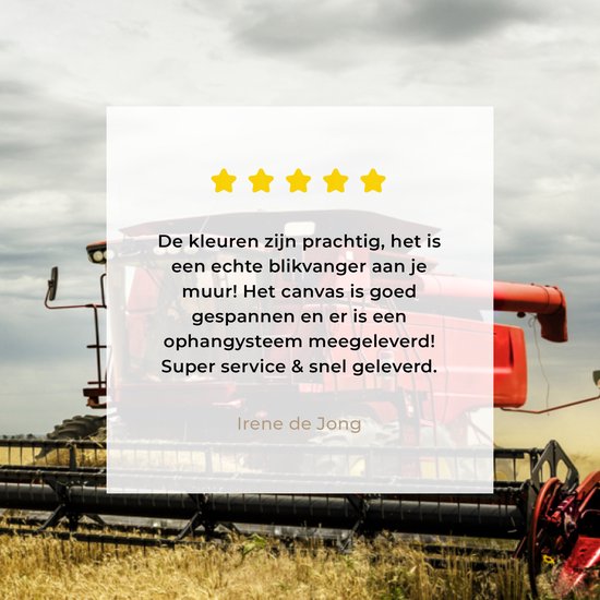 Toile Peinture Amérique - Tracteur - Nourriture - 90x60 cm - Décoration murale