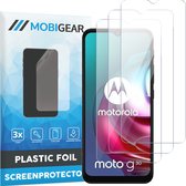 Mobigear Screenprotector geschikt voor Motorola Moto G30 | Mobigear Screenprotector Folie - Case Friendly (3-Pack)